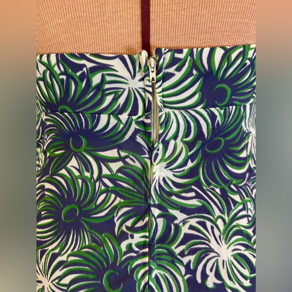 Vintage 1970s Halter Maxi Dress Blue Green White Size XS - Picture 6 of 12
